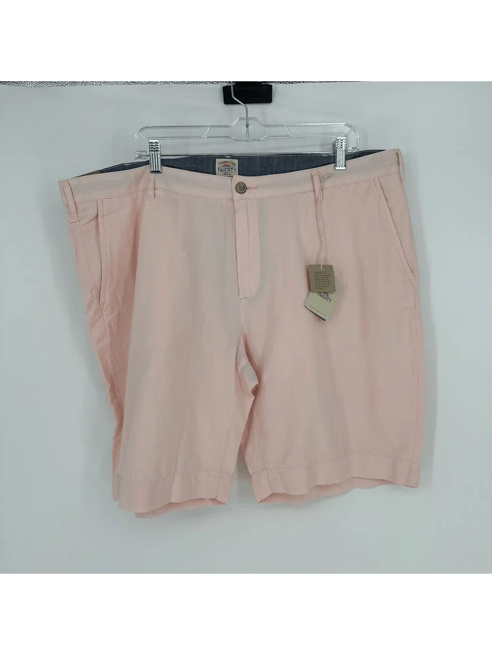 Faherty Men Malibu Chino Shorts Linen Cotton 10